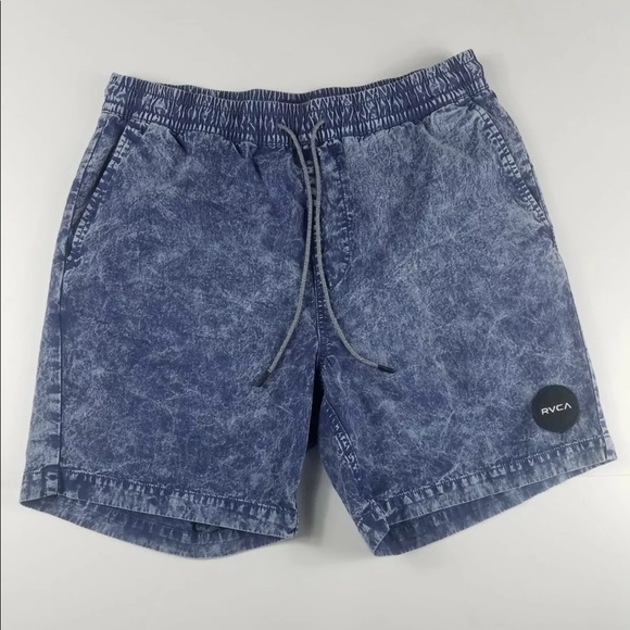 RVCA Men's Acid Wash Stretch Waist Shorts Small